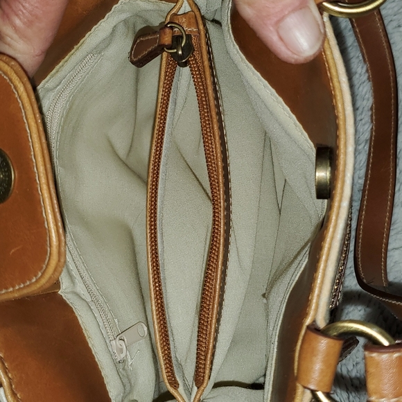 ROSETTI Beige Fabric w/Faux Leather Trim Shoulder-Tote Bag - Picture 5 of 13